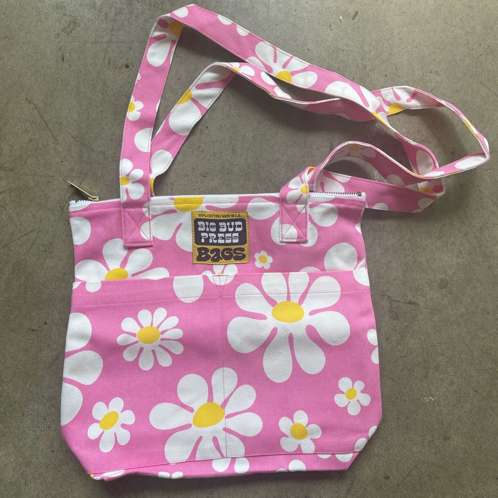 Big Bud Press pink cotton tote bag